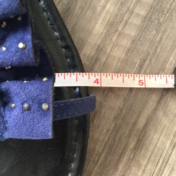 🔴SOLD!! Shiekh Women’s Cobalt Blue Ruffle Sandals - Picture 9 of 14